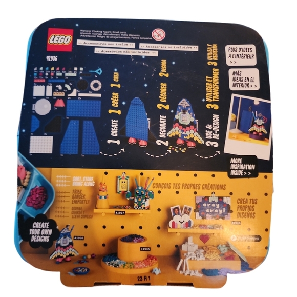 LEGO® DOTS Space Ship Pencil Holder 41936 [New Toy] Brick Rocket Kids Retired - Picture 5 of 7